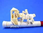 SMS Meerschaums - Private Collection - Cigarette/Charoot  Holder - Jockey's Prize (01) by S. Yanik