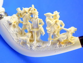 SMS Meerschaums - Private Collection - MEDIEVAL HUNTING SCENE (01) by S. Yanik